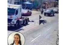 Cámaras de seguridad captan fatal accidente en Carabobo que cobró la vida de una docente