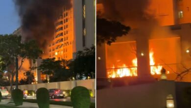 Se incendia hotel de lujo en Dubái tras oleada de ataques en la región