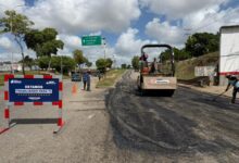 Ejecutan nivelación del pavimento en el elevado de Boquerón