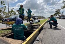 Sanean 7 kilómetros de drenajes en la Av. Alirio Ugarte Pelayo