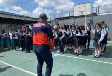 Estudiantes de la U.E. Augusto Mijares aprenden técnicas de autoprotección ante sismos