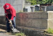 Avanza limpieza del Cementerio 'Pedro Juan Luciani' y áreas perimetrales