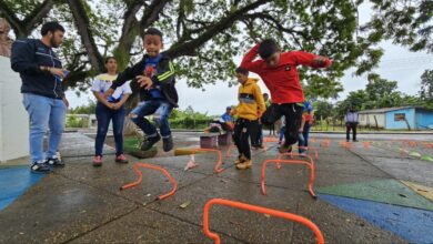 Imderma lleva recreación y circuitos deportivos a niños de Jusepín