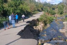 A punto de colapsar el paso vial hacia río chiquito en Piar