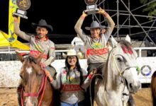 El monaguense Nick Romero conquista el tercer lugar nacional de coleo en Guanare