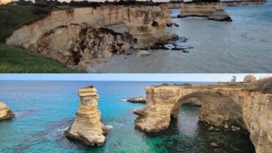 Colapsa el icónico Arco de los Enamorados en el sur de Italia durante San Valentín