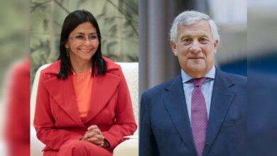 Presidenta encargada Delcy Rodríguez estrecha lazos con el canciller de Italia