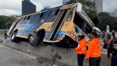 Cuatro heridos tras accidente de transporte público en Caracas
