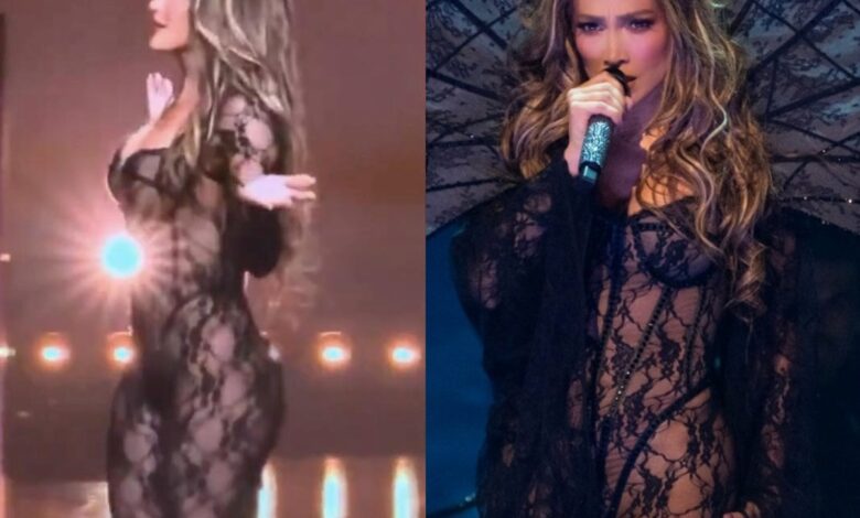 Jennifer López impacta en Las Vegas con atuendo transparente y un espectáculo de alto nivel