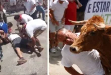 Hombre es corneado en el rostro durante corrida de toros en Perú (+video)