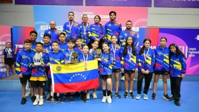 Venezuela brilla en el tenis de mesa U11-U13 en Paraguay