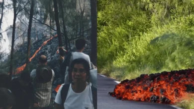 Volcán en Francia cumple un mes en erupción y amenaza carreteras