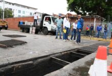 Inician plan de reparación de alcantarillas en la avenida La Paz