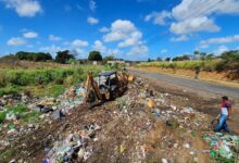 Eliminan vertedero de basura improvisado en la curva de Paramaconi