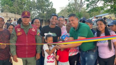 Entregan primera etapa de cancha rehabilitada en Santa Bárbara