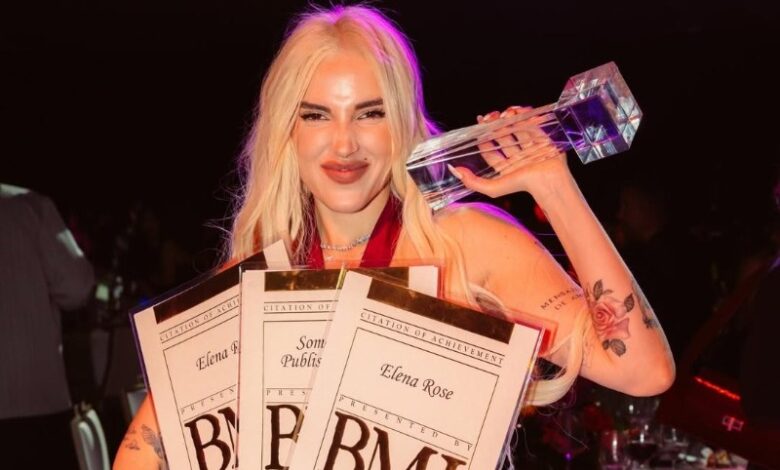 Elena Rose hace historia: Primera mujer latina en recibir el BMI Impact Award