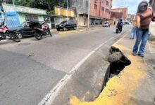 Reportan mega hueco al final de la Av. Miranda con Orinoco