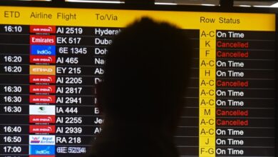 Escalada en Oriente Medio provoca caos aéreo con cientos de miles de pasajeros varados