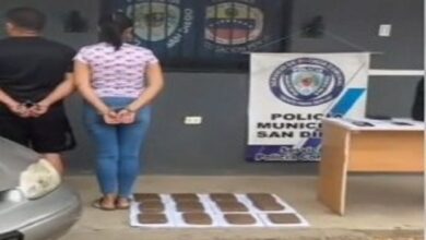 Pareja es detenida con más de 6 kilos de marihuana en Carabobo