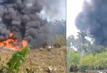 Un avión militar colombiano se estrella con más de 100 soldados a bordo