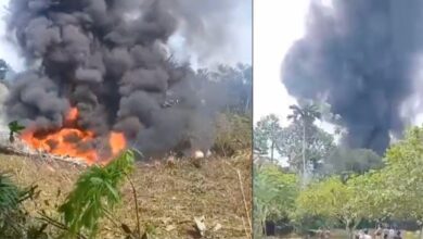 Un avión militar colombiano se estrella con más de 100 soldados a bordo