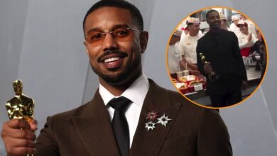 De la estatuilla a la hamburguesa: El festejo viral de Michael B. Jordan después de ganar el Oscar