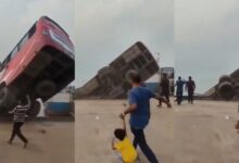 Autobús pierde el control y cae al agua en Bangladesh