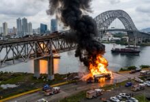 Explosión de camión cisterna bajo el Puente de las Américas deja un muerto y cuatro heridos en Panamá