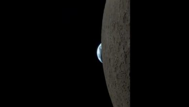 ¡Inspirador! Astronauta de la misión Artemis II graba la "puesta de la Tierra" con su celular