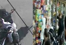 Bebé resulta herido por una bala perdida mientras estaba en una tienda junto a su madre