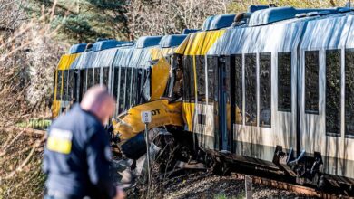 Choque frontal de trenes en Dinamarca deja al menos 17 heridos y cuatro en estado crítico