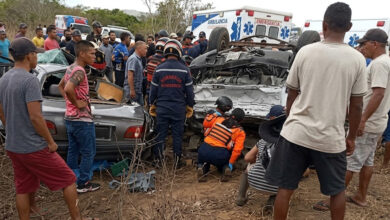 Un muerto y un herido tras fuerte colisión en Anzoátegui