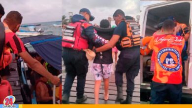 Siete heridos tras volcar dos lanchas por fuerte oleaje en Chichiriviche