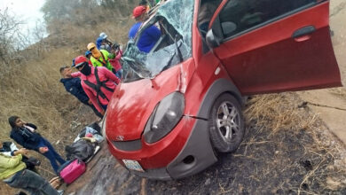 incendio de vegetación provoca accidente entre camión de gas y taxi en la ruta Anaco-Barcelona