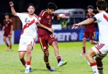 Venezuela vence a Perú y sueña con la clasificación en el Sudamericano Sub-17