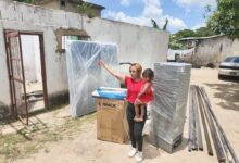 Afectados por ventolera en Brisas de Morichal reciben ayuda gubernamental