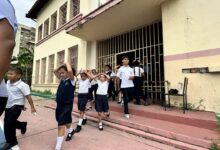 Realizan simulacro de desalojo en la Escuela República del Uruguay