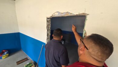 Alcalde de Cedeño supervisa construcción del módulo de la PNB en Potrerito