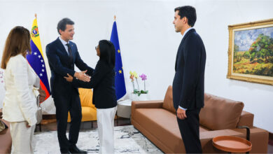 Delcy Rodríguez recibe a delegación de alto nivel de la UE para consolidar lazos diplomáticos