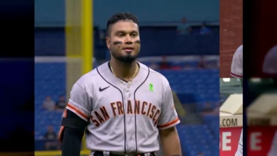 Luis Arráez brilla con el madero pese a la caída de los Gigantes ante los Rays