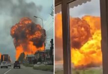 Camión cisterna de gas explotó al descargar en una gasolinera en Rusia
