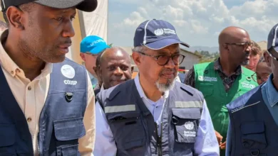 Director general de la OMS llega al epicentro de la epidemia de ébola en Congo