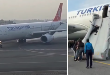 Avión de Turkish Airlines se incendia al aterrizar en Nepal: Evacúan a 287 personas
