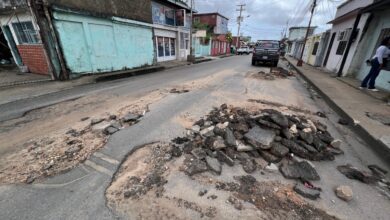 Reparación de tuberías genera colapso vial en Brisas Centro