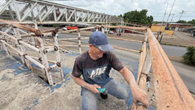 Avanza recuperación de la pasarela en la Av. Cruz Peraza