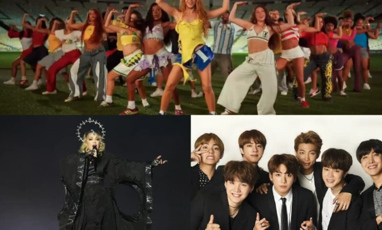 Shakira, Madonna y BTS encabezarán el primer show de medio tiempo en una final del Mundial