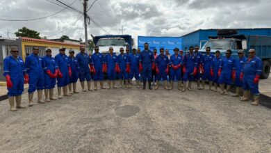 Entregan dotación a trabajadores del aseo urbano en Aguasay