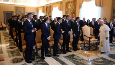 El papa León XIV recibe al Inter de Milán: Son modelos para los jóvenes