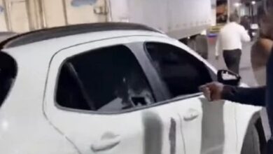 Más de 10 vehículos afectados por lluvia de piedras en el Peaje La Raya (+Video)