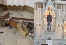 Vandalismo en Colombia: Hombre destruye imágenes sagradas en una iglesia